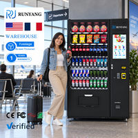 Distributeurs automatiques intelligents RUNYANG pour articles de vente au détail, distributeur combiné de snacks, de nourriture et de boissons