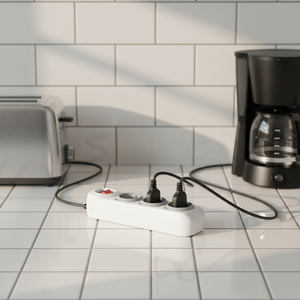 เต้าเสียบปลั๊กไฟ4ช่องเต้ารับไฟฟ้า SCHUKO ยุโรป - Product Image 3