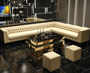 Canapés en U pour bars, canapés en <span class=keywords><strong>L</strong></span> pour discothèques, comptoirs de bar, mobilier moderne, sièges de stand événementiel - Product Image 3