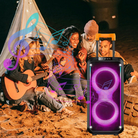 DR-8830 Nouveau Dual 8 Pouces RGB Light Trolley Haut-parleurs Guitar Amp Bass Combo Speaker For Street Performance