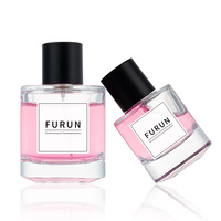 Flacon de parfum en verre carré unique de 50ml 30ml 100ml flacon vaporisateur de parfum de fabricant en gros avec boîte