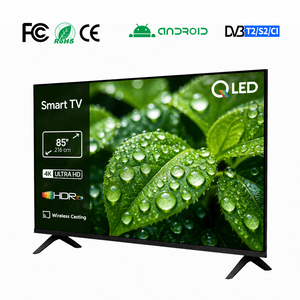 Televisore Smart Android QLED 4K da 32 Pollici, Cornice Sottile HDR10 Modalità Gioco Trasmissione Wireless, TV a Schermo Piatto Multiporta per Camera da Letto Hotel OEM - Product Image 1
