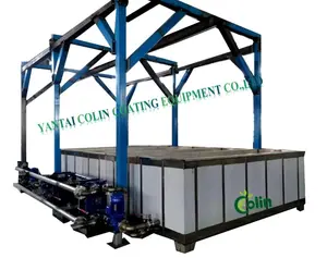 Powder Coating Line With Chemical Dipping Pretreatment Bath Washing Tanks