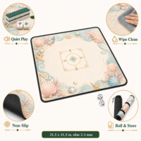 Tapis de jeu de mahjong et de poker en mélamine de luxe moderne CrossOriginal pour 4 joueurs, résistant aux taches, antidérapant, design personnalisable