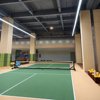 Éclairage d'entrepôt en aluminium pour terrains de badminton intérieurs, projecteurs haute baie IP65, anti-éblouissement, sans scintillement, rendu des couleurs élevé