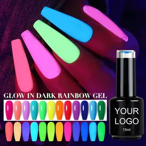 Caixuan Glow In Dark Fluorescence Gel Soak Off Wholesale Price Uv Gel