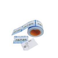Étiquettes de bagages thermocollantes fournies par le fabricant, personnalisables en couleur, impression de cartes d'embarquement (54 mm x 550 mm)