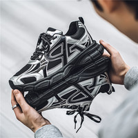Chaussures de sport personnalisées 2026, fabrication de baskets, logo personnalisé, chaussures de sport à semelle en caoutchouc, baskets décontractées, style de marche pour homme, chaussures épaisses