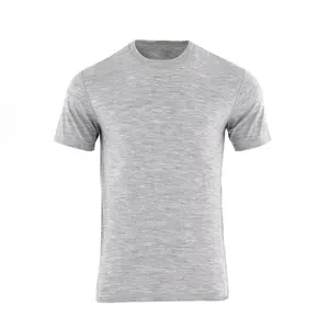 Wholesale Merino Wool Running Top Men Plain Tshirts For Printing