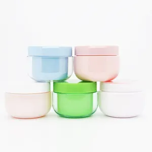 PETG+PP Body Butter Jar Face Cream Lip Scrub Cosmetic Packaging Container Plastic Jars With Lids