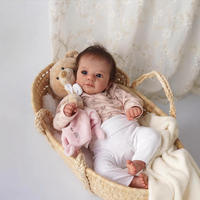 Muñecas Bebé Reborn Realistas de 18 Pulgadas (48 cm), Cuerpo Completo de Silicona, Niña con Ojos Abiertos, Muñecas Reborn Hechas a Mano para Niños