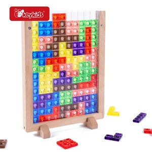 モンテッソーリパズル3D木製透明脳玩具子供用W14A395 - Product Image 1