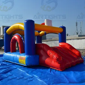 Quick delivery inflatable combo kids funny jumping castle with slide