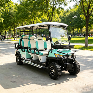 Voiturette de golf électrique 6 places ZOWN, couleur personnalisée, certifiée CE, pour club de golf, villa, véhicule de navettage quotidien - Product Image 1