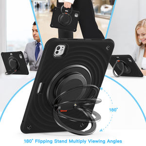 Funda de armadura giratoria para tableta de silicona PC 360 para iPad Mini 6 <span class=keywords><strong>Mini6</strong></span> A17pro, funda trasera con soporte para ranura para bolígrafo - Product Image 5