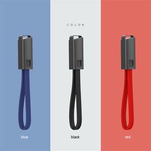 Mini porte-clés Câble Micro USB Type C Charge rapide pour iPhone pour Samsung Chargeur <span class=keywords><strong>Usbc</strong></span> Type Porte-clés Cordon Fil court - Product Image 1