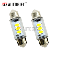 Ampoules LED d'intérieur de voiture OEM C5W & C10W Ampoule de lecture blanche super lumineuse 3SMD Festoon 31mm-41mm Canbus Plate Bulbs 9V-18V pour voitures