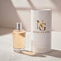 Botol Parfum Kaca Kosong 100ml Dubai, Tutup Magnetik Perak, Logo Kustom, Silinder Mewah OEM, Botol Parfum Semprot