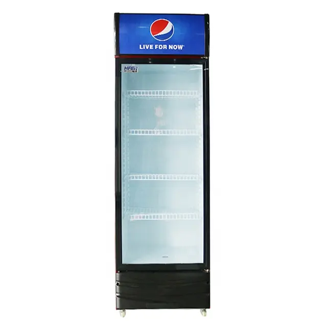 Pepsi pepsi porta di Vetro della fabbrica di trasporto libero di raffreddamento frigorifero del frigorifero porta in vetro vetrina soft drink frigo
