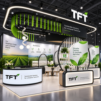 Stand d'exposition personnalisé 20x20 pieds pour RE+ 2026 avec systèmes d'affichage énergétiques et zones de réunion pour partenaires