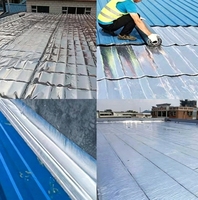 Membrane d'étanchéité en bitume polymère modifié auto-adhésive, en feuille d'aluminium anti-fuite, facile à poser, pour matériaux de construction