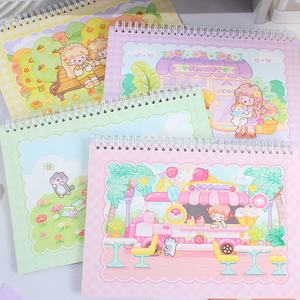 תיק גב מודפס מחברת סקיצה יומית אישית - Product Image 5