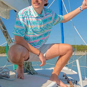 Summer Fashion Casual Resort Wear Island Style Beachwear Vintage Surfwear stampe floreali <span class=keywords><strong>Aloha</strong></span> Tropical Men'S Hawaiian Shirts - Product Image 4