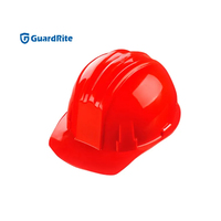 Casque de sécurité de renforcement supérieur de marque Guardrite avec logo imprimé jaune rouge orange bleu pour la construction
