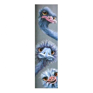 Kit <span class=keywords><strong>de</strong></span> Broderie Diamant DIY <span class=keywords><strong>Point</strong></span> <span class=keywords><strong>de</strong></span> <span class=keywords><strong>Croix</strong></span> Trois Autruches Mosaïque Complète Grande Peinture Murale Pierres Carrées ASF810 - Product Image 1