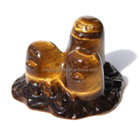 5 sampai 6cm alami acak batu permata kristal kartun ukiran kristal saku Monster Figurine untuk dekorasi rumah