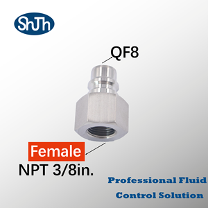 Conector Rápido <span class=keywords><strong>Tipo</strong></span> Swagelok <span class=keywords><strong>de</strong></span> Alta Presión, Forjado en Acero Inoxidable 316SS, Rosca Macho NPT, para Tuberías Hidráulicas - Product Image 1