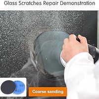 Kit de réparation de rayures sur verre UerGlass 4 pouces pour verre trempé, portes, murs, tables