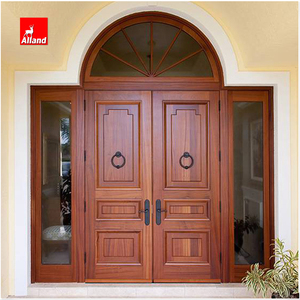Puerta Principal Doble <span class=keywords><strong>de</strong></span> Madera Maciza <span class=keywords><strong>de</strong></span> Caoba <span class=keywords><strong>para</strong></span> <span class=keywords><strong>Diseño</strong></span> Exterior <span class=keywords><strong>de</strong></span> Edificios Residenciales - Product Image 6