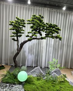 Arbre bonsaï artificiel moderne en <span class=keywords><strong>pot</strong></span> en plastique, plantes paysagères en plastique pour la décoration <span class=keywords><strong>de</strong></span> la maison, décoration <span class=keywords><strong>de</strong></span> bureau - Product Image 6