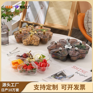 Assiette à compartiments pour collations, graines de melon et fruits, best-seller transfrontalier pour table basse de salon - Product Image 5