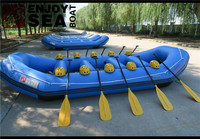 Bateau gonflable de rafting en eau vive de qualité commerciale 2024, bateau en PVC pour le rafting en rivière, utilisé pour les enfants et les adultes