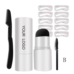 Private Label Medium Brown Black Grey <strong>Brow</strong> <strong>Stamp</strong> <strong>Kit</strong> Waterproof Henna Powder Eyebrow <strong>Stamp</strong> Eyebrow Powder Pomade <strong>Brow</strong> <strong>Stamp</strong> <strong>Kit</strong> - Product Image 3