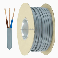 Flexibles BV/Bvr/BVV/BVVB/Rvv Kabel, zweiadrig und geerdet, elektrisches Kabel mit niedrigem Kupferanteil, PVC-isoliert, 1mm, 1,5mm, 2,5mm, 4mm, 6mm, 10mm, schwarz