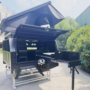 Boîte <span class=keywords><strong>de</strong></span> rangement pour outils <span class=keywords><strong>de</strong></span> camionnette 4x4 Hilux <span class=keywords><strong>Ranger</strong></span> sur mesure, revêtement poudré, étanche, avec auvent et plateau, tente <span class=keywords><strong>de</strong></span> toit et cuisine - Product Image 5