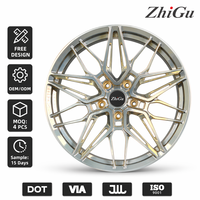 Jantes forgées ZhiGu Premium 19-22 pouces, finition or champagne poli, design Y-Spoke Mesh, jantes sport de luxe, livraison en 15 jours pour BMW