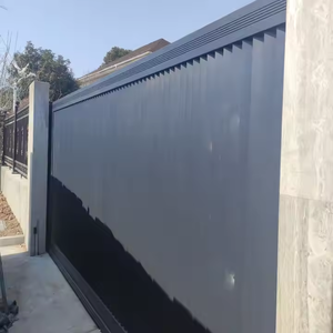 यूरोपीय डिजाइन अपार्टमेंट बाहरी लपेटे गए एल्यूमीनियम गेट्स ड्राइववे घर आधुनिक एल्यूमीनियम द्वार सुरक्षा - Product Image 4