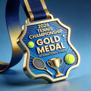 OEM Manufacturer Wholesale Custom Design Your Own Logo 3D Gold Metal Award <b>Table</b> <b>Tennis</b> <b>Tennis</b> Sport Medal - Product Image 2