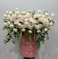 J-FR104 Vente en gros de chemins de table en fleurs artificielles roses et blanches pour la décoration de mariage, chemin de table en fleurs artificielles, chemin de table en fleurs de soie pour mariage