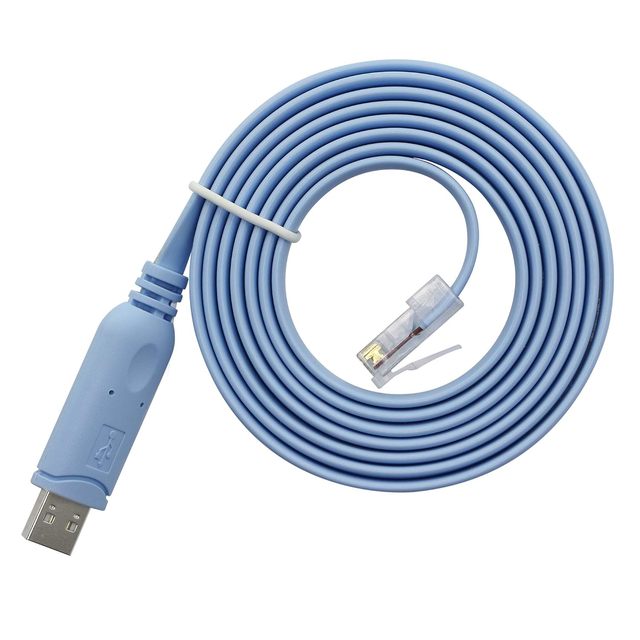 FTDI Chipset 6ft USB to RJ45 Serial Rollover Console Cable for Cisco Routers Switches
