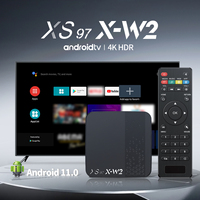 Vente en gros XS97 X-W2 Android Smart TV décodeur 4K HDR Quad Core meilleur prix avec configuration 2 Go + 16 Go
