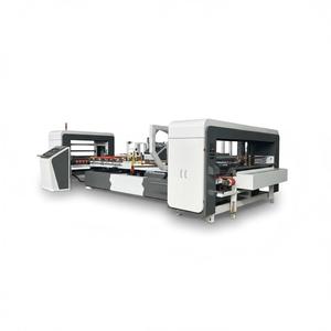 Automatic Corrugated <strong>Box</strong> <strong>Folder</strong> Gluer / Carton <strong>Box</strong> Folding Gluing Machine - Product Image 1