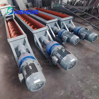 Transportador de Tornillo Tipo U, Sistema de Transporte Sellado a Prueba de Polvo, Maquinaria Alimentadora para Transporte de Cemento, Minerales en Polvo y Alimentos Granulados