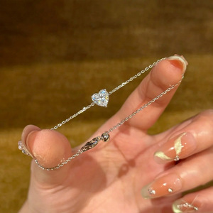 Pulsera de plata de ley 925 para mujer, delicada, minimalista, con cadena de eslabones, en stock, proveedor de joyería al por mayor, joyería fina. - Product Image 1