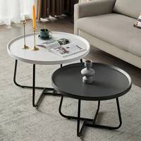 Moderner Neuer Design-Couchtisch Hochwertiger Runder Kaffee- und Teetisch für Kleine Wohnzimmer Hotels