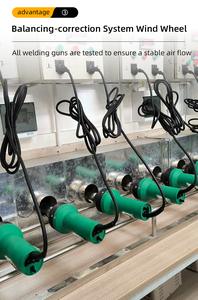 เครื่องเชื่อมพลาสติกไฟฟ้า 1600W พร้อมหัวเป่าลมร้อน สำหรับเชื่อม PP PE PVC HDPE หลังคา พื้น แผ่นเมมเบรน พร้อมชุดอุปกรณ์เสริมต่างๆ - Product Image 3